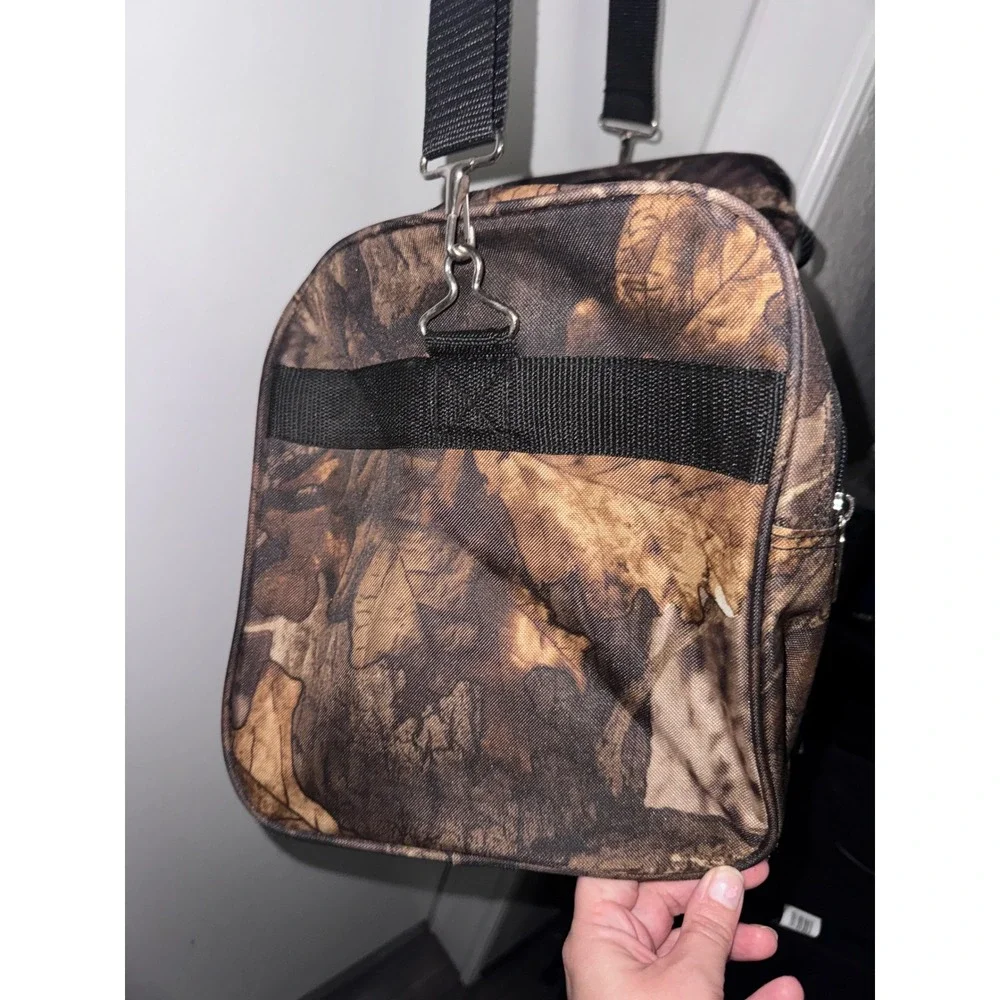 E-Z Roll Camo Duffel Bag Realtree Leaf Pattern Travel Hunting Gear Bag Brown